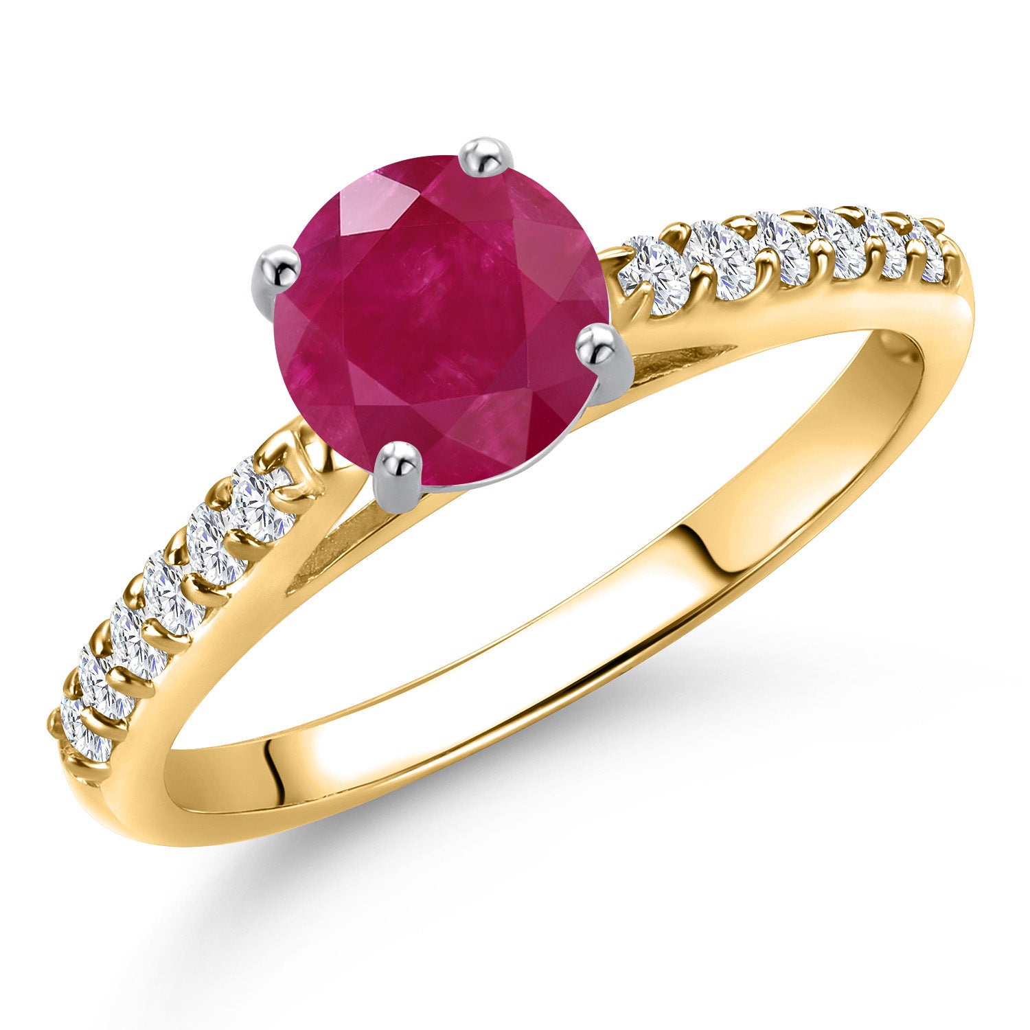 Ruby - July_6_Ring in 10K Two Tone Gold