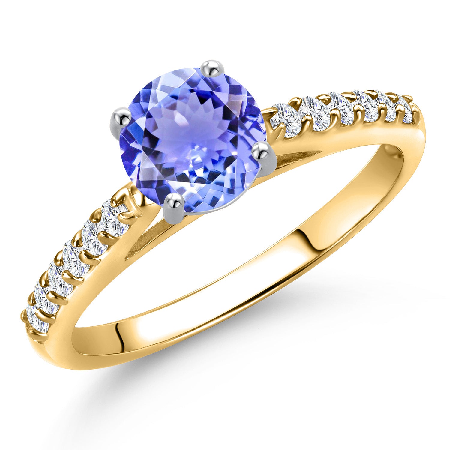 Tanzanite - December_9_Ring in 10K Two Tone Gold
