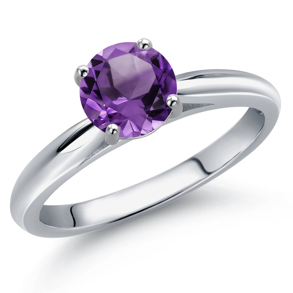Amethyst - February_8_Ring in 10K White Gold