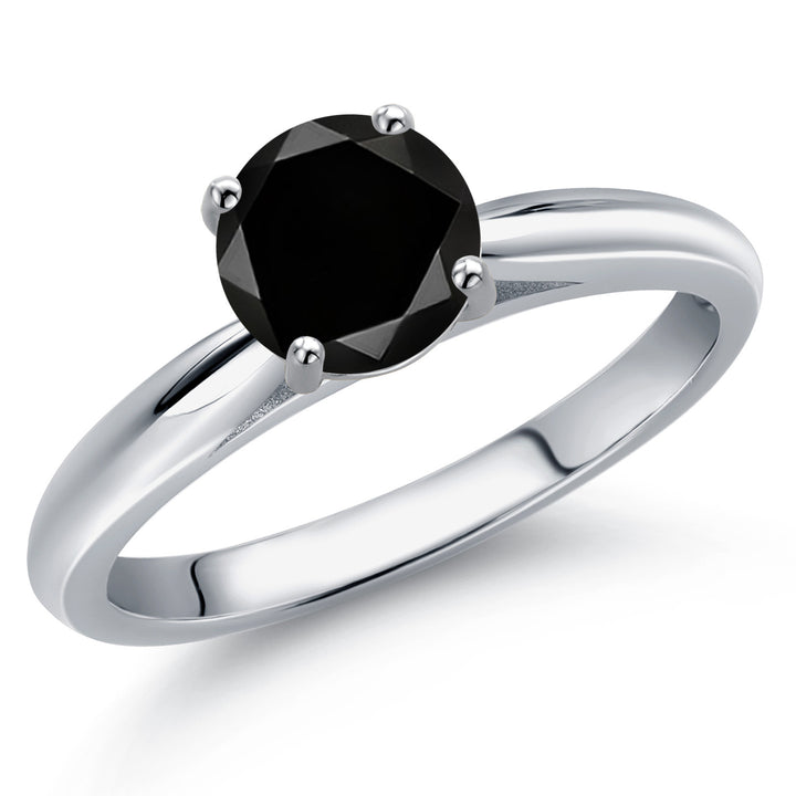Black Diamond - April_5_Ring in 10K White Gold