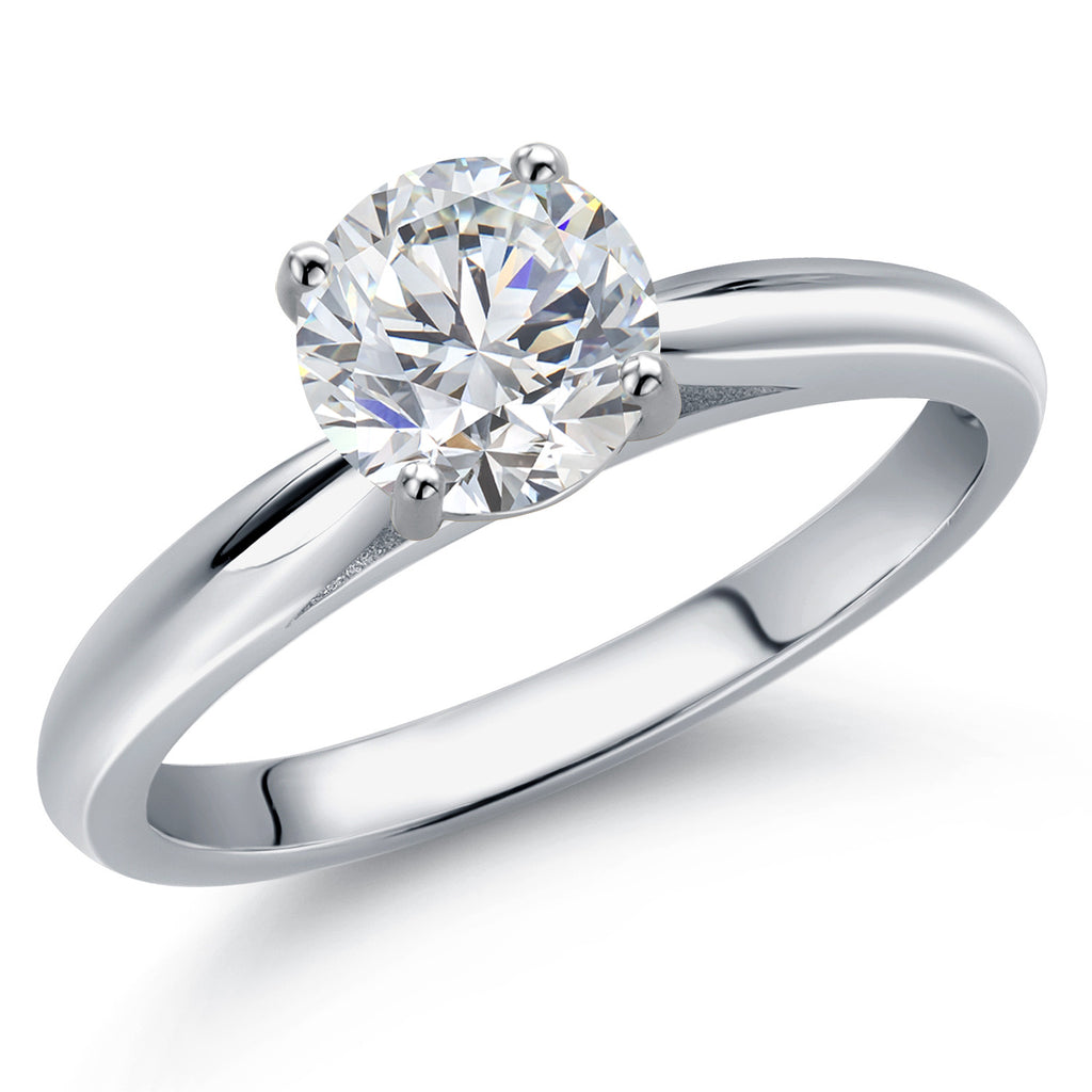 White Lab Grown Diamond - April_5_Ring in 10K White Gold