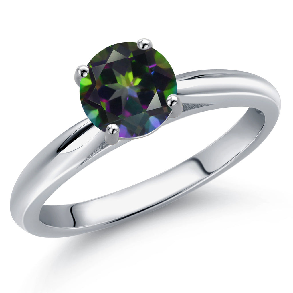 Green Mystic Topaz_6_Ring in 10K White Gold