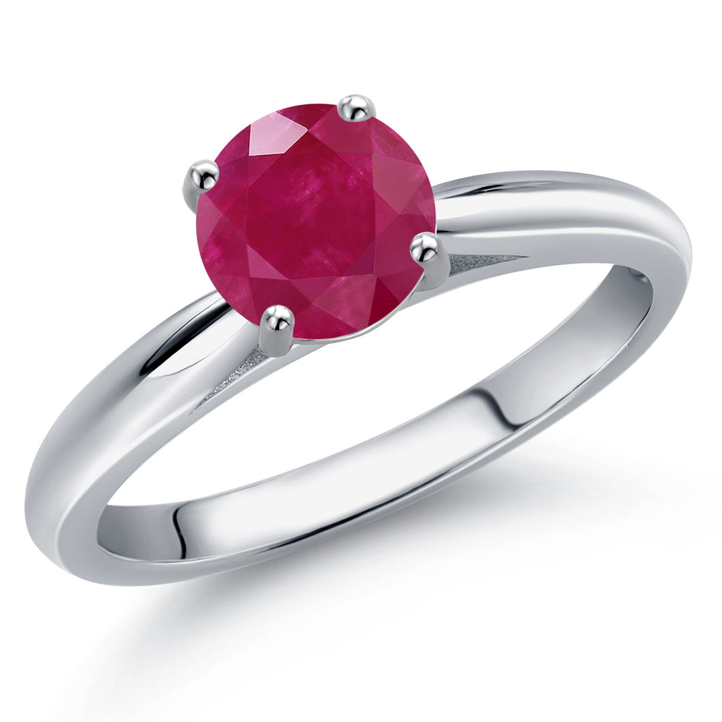 Ruby - July_7_Ring in 10K White Gold