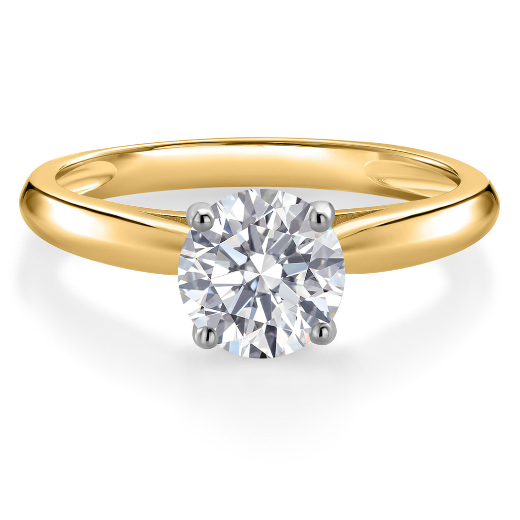 Ring in 10K Two Tone Gold
