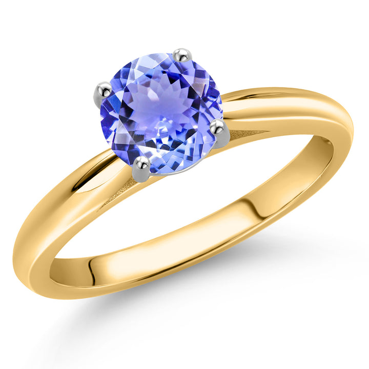 Tanzanite - December_5_Ring in 10K Two Tone Gold