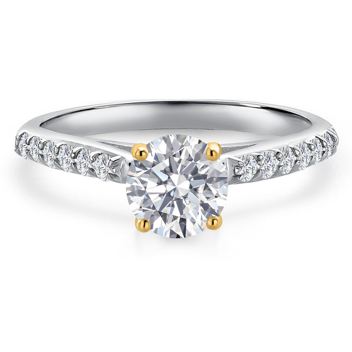 Ring in 925 Sterling Silver and 10K Yellow Gold