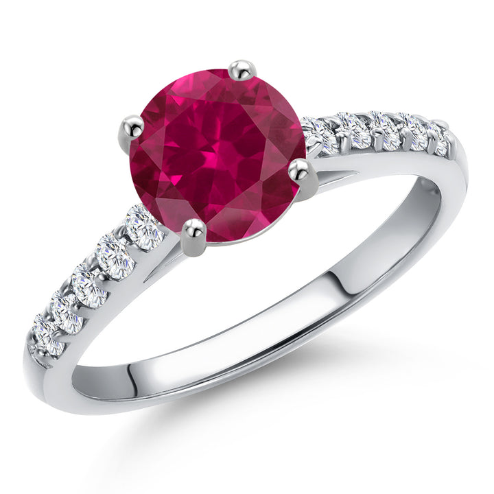 Created Ruby - July_5_Ring in 10K White Gold