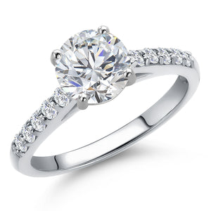 Ring in 10K White Gold