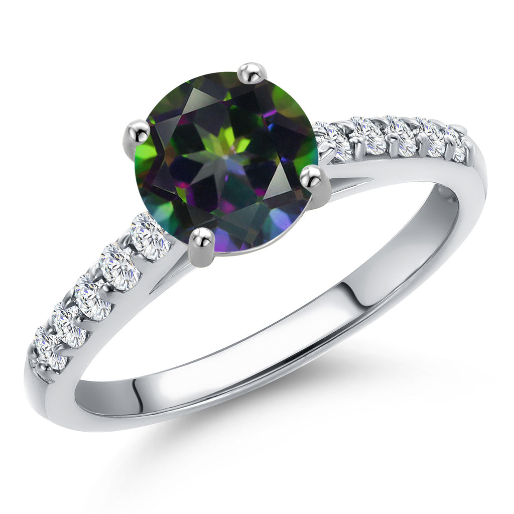 Green Mystic Topaz_7_Ring in 10K White Gold