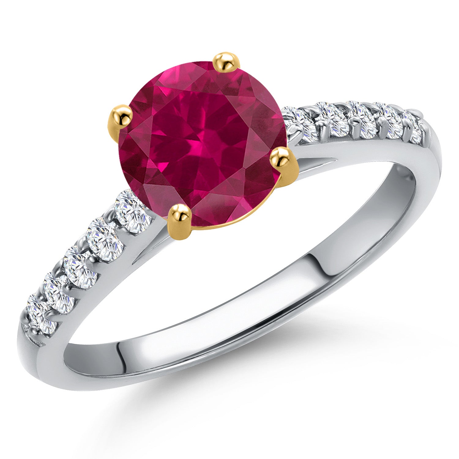 Created Ruby - July_7_Ring in 10K Two Tone Gold