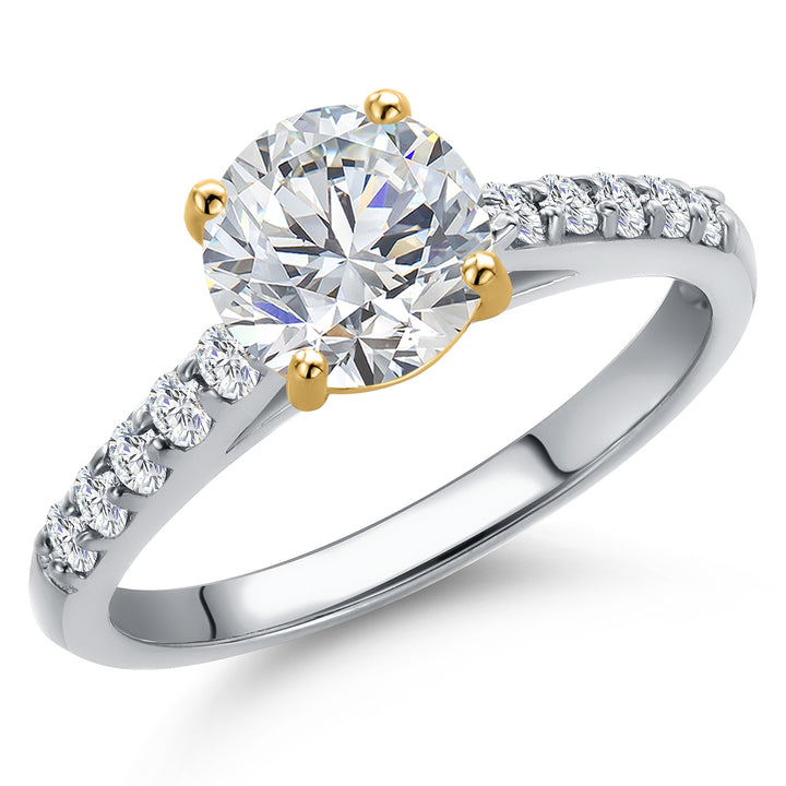 Ring in 10K Two Tone Gold