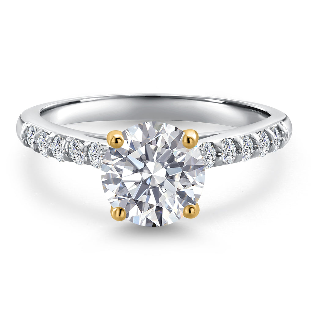Ring in 10K Two Tone Gold