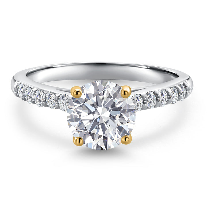 Ring in 10K Two Tone Gold