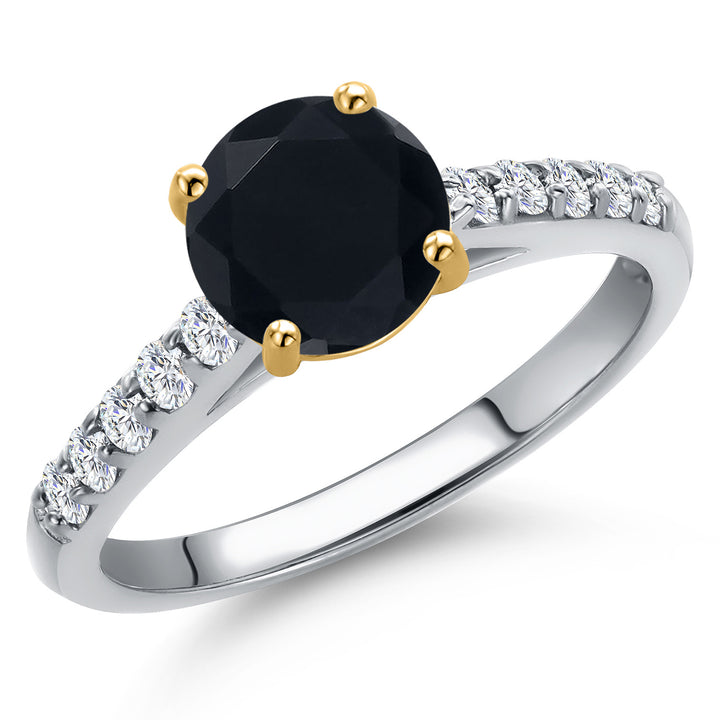 Onyx - December_5_Ring in 10K Two Tone Gold