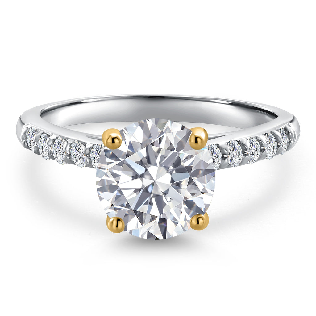Ring in 10K Two Tone Gold