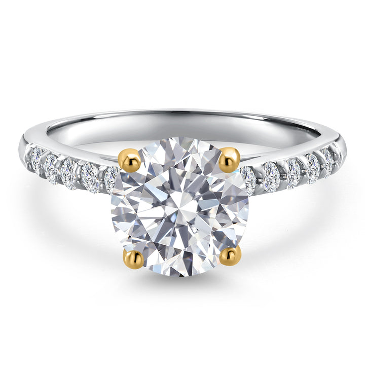 Ring in 10K Two Tone Gold