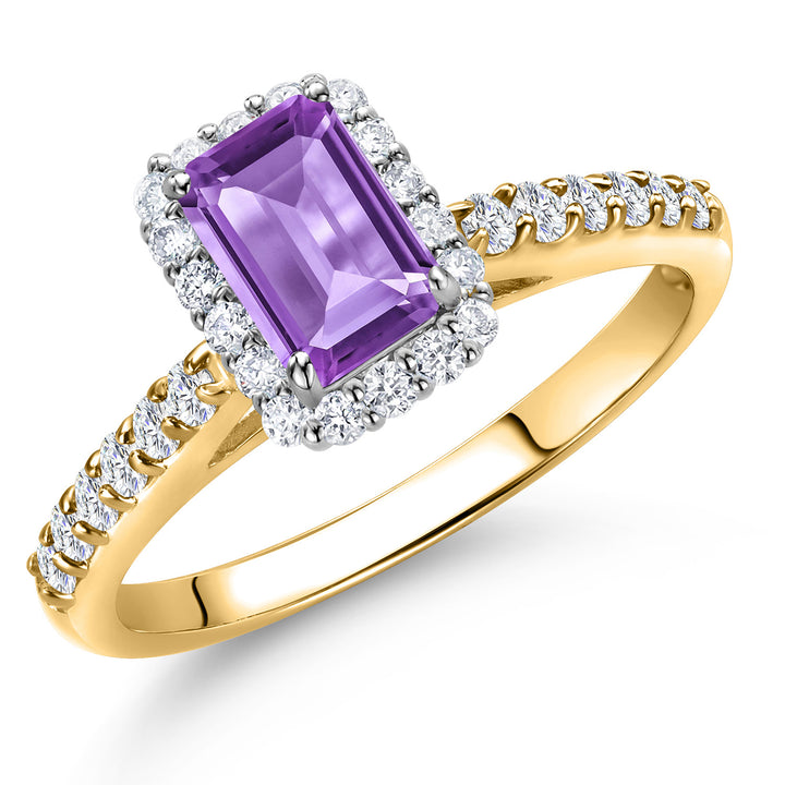 Amethyst - February_5_Ring in 10K Two Tone Gold
