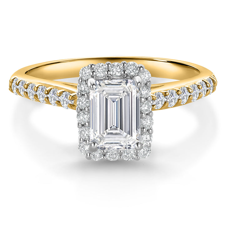 White Lab Grown Diamond - April_8_Ring in 10K Two Tone Gold