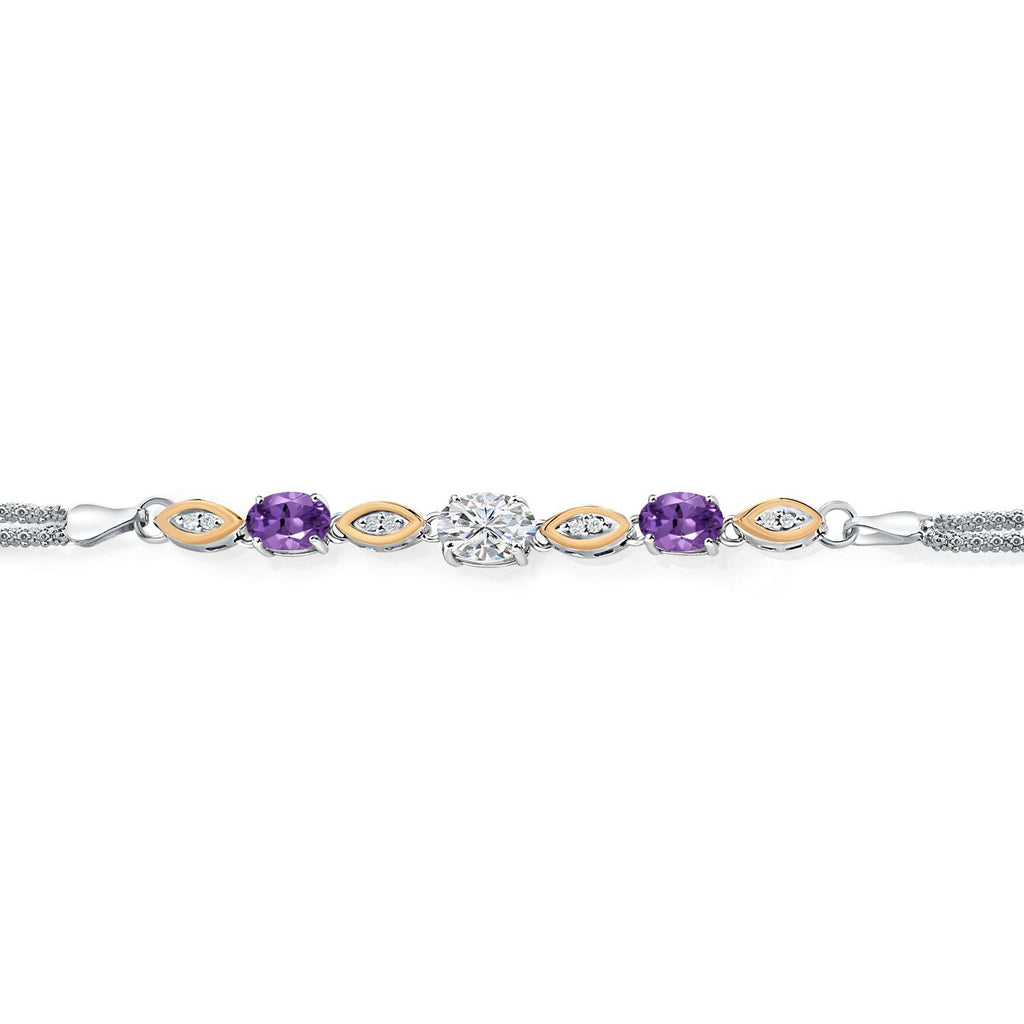 Bracelet in 925 Sterling Silver and 10K Yellow Gold