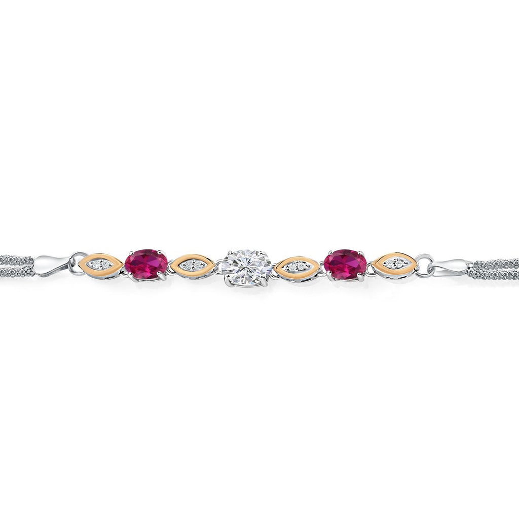 Bracelet in 925 Sterling Silver and 10K Yellow Gold