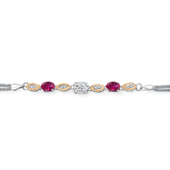 Bracelet in 925 Sterling Silver and 10K Yellow Gold