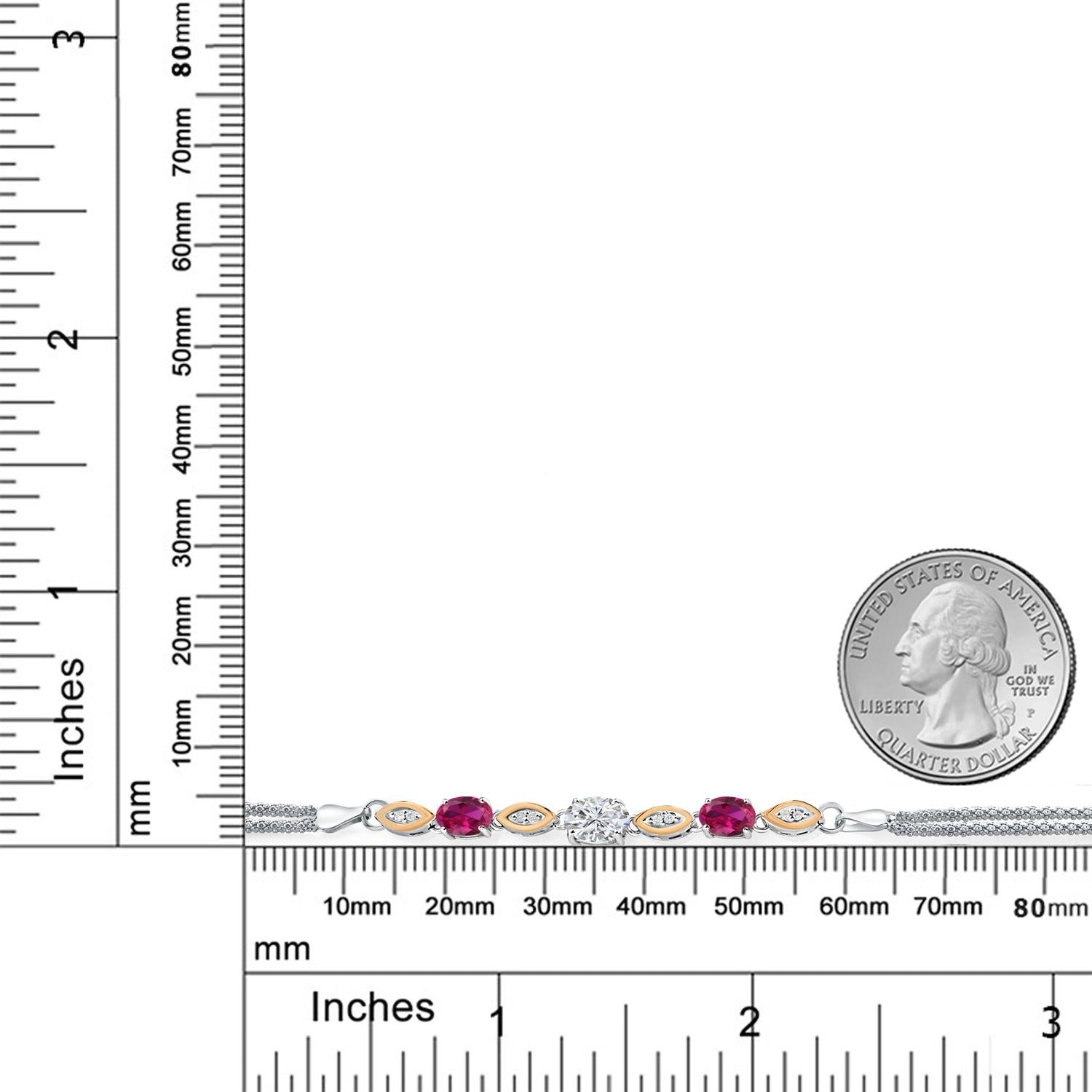 Bracelet in 925 Sterling Silver and 10K Yellow Gold