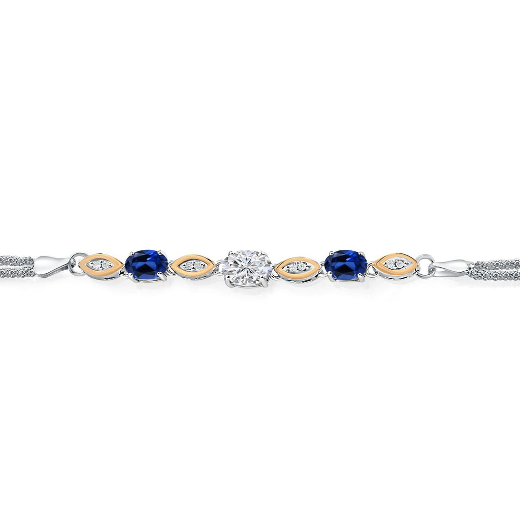 Bracelet in 925 Sterling Silver and 10K Yellow Gold