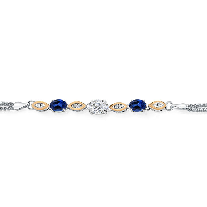 Bracelet in 925 Sterling Silver and 10K Yellow Gold