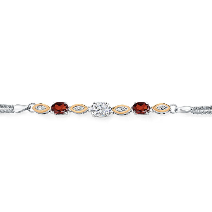Bracelet in 925 Sterling Silver and 10K Yellow Gold