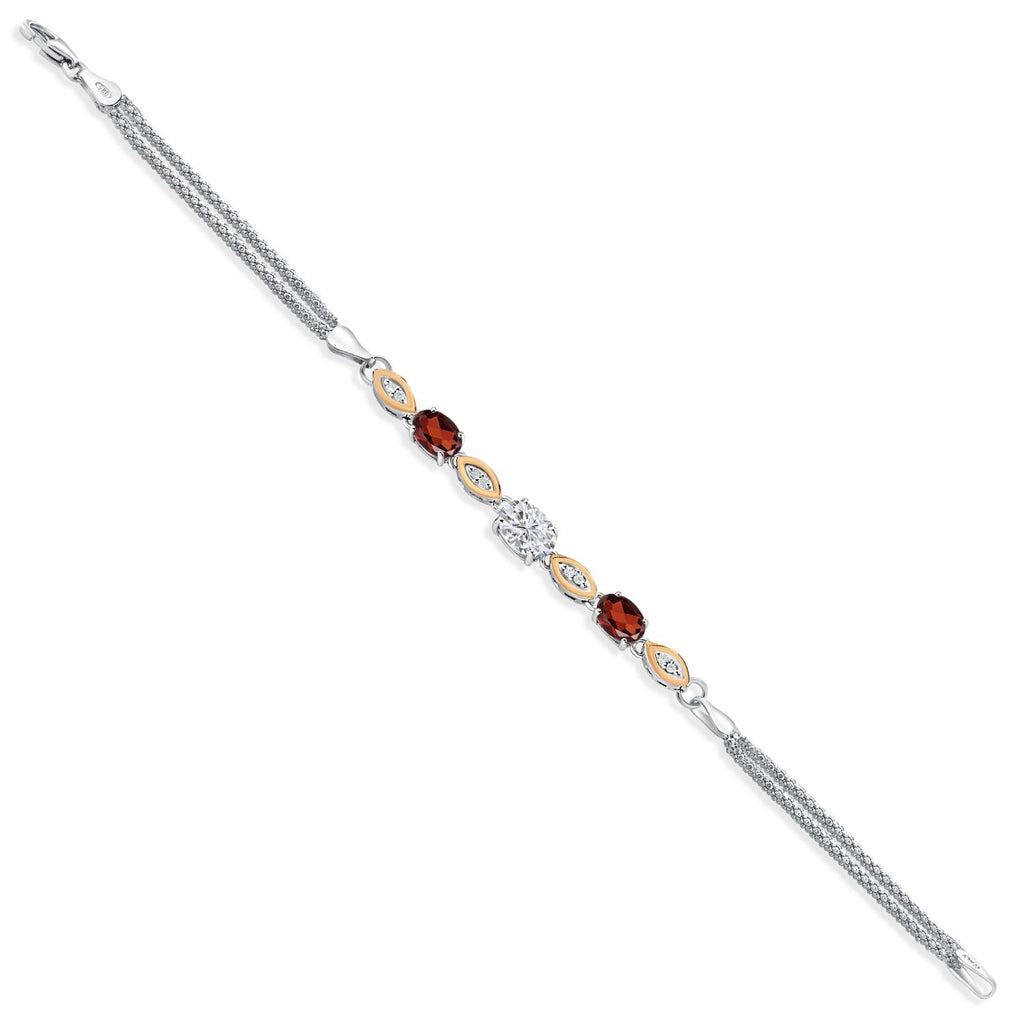 Bracelet in 925 Sterling Silver and 10K Yellow Gold