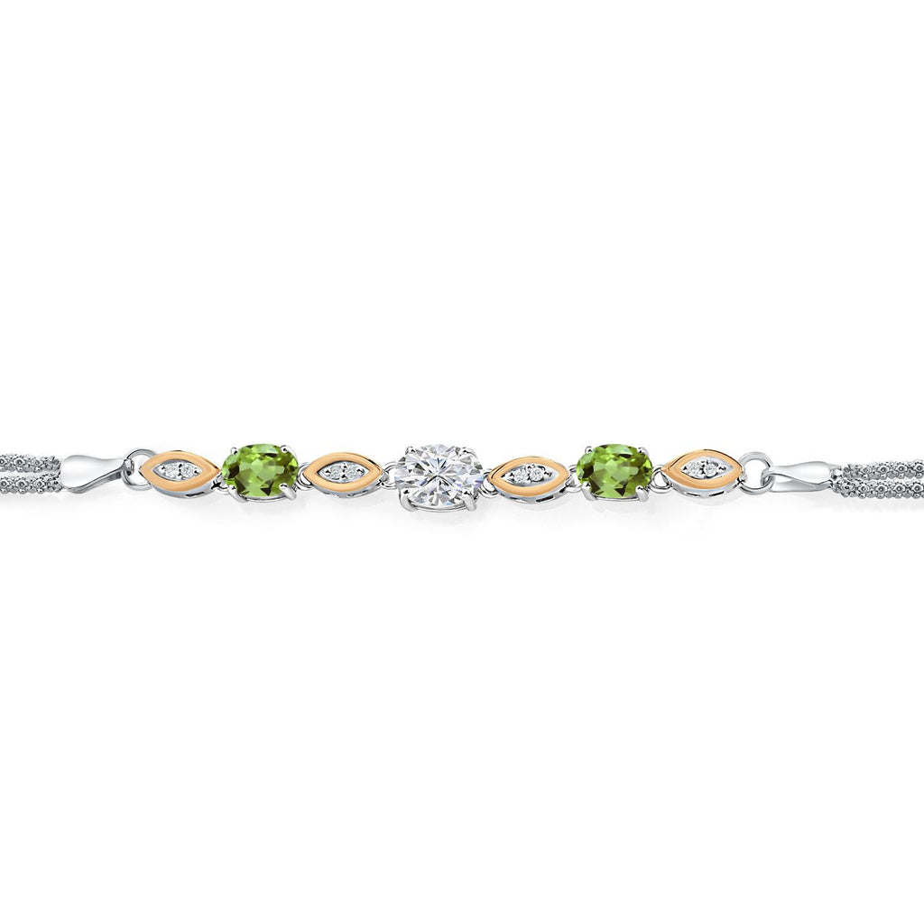 Bracelet in 925 Sterling Silver and 10K Yellow Gold