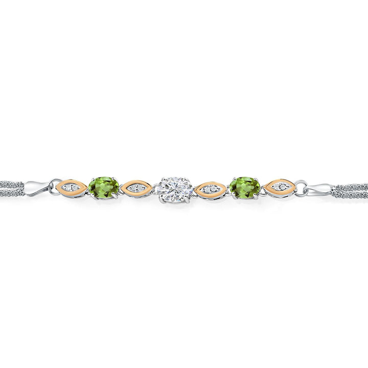 Bracelet in 925 Sterling Silver and 10K Yellow Gold