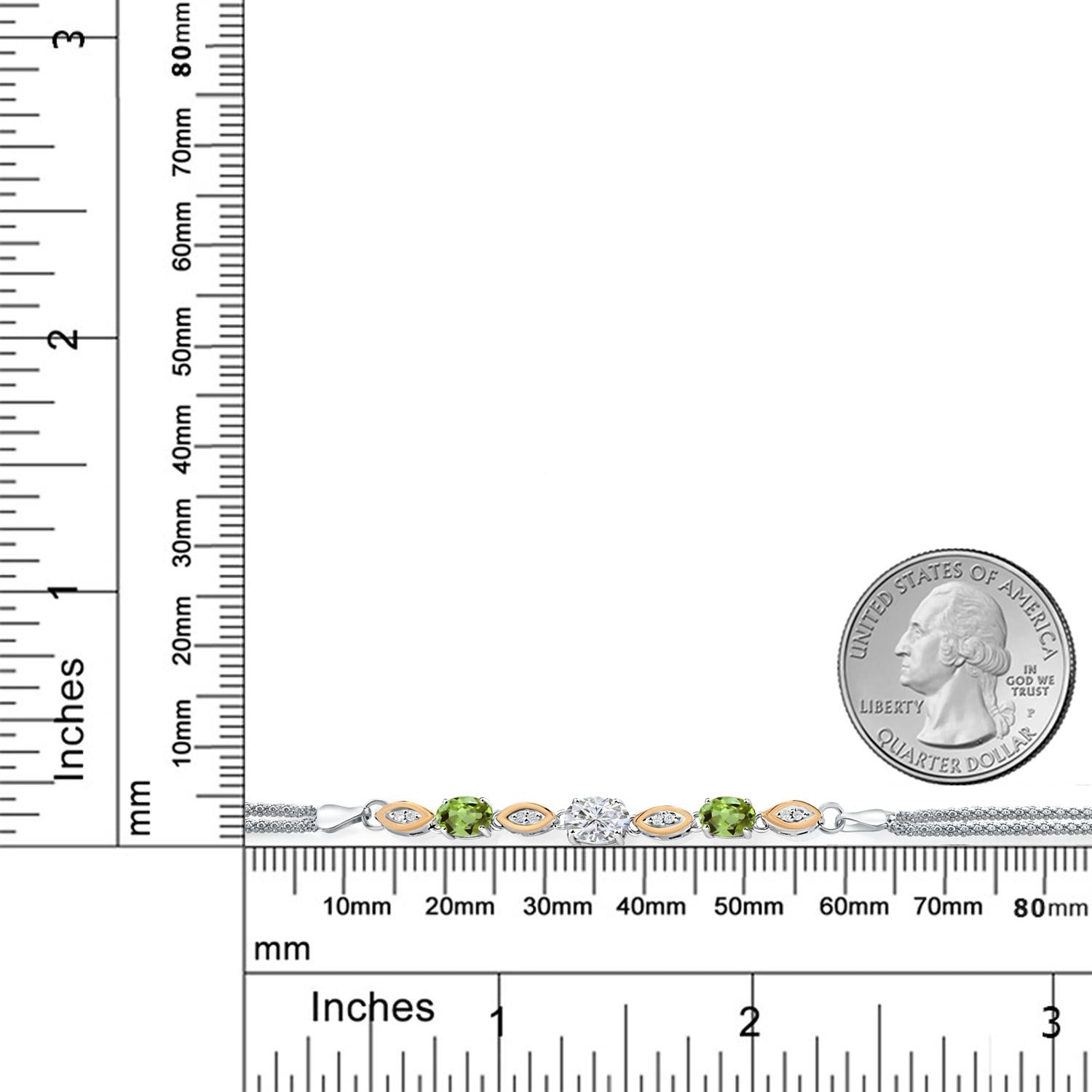 Bracelet in 925 Sterling Silver and 10K Yellow Gold