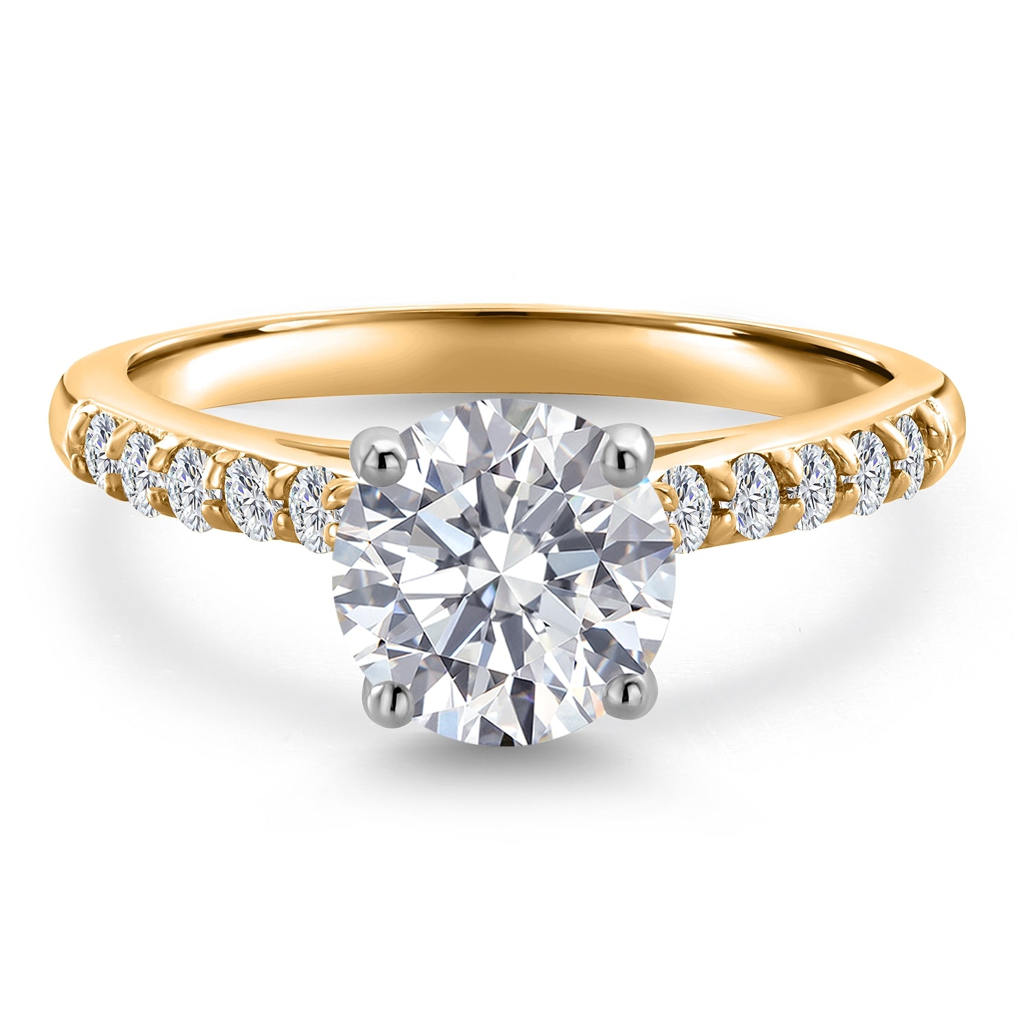 Ring in 10K Two Tone Gold