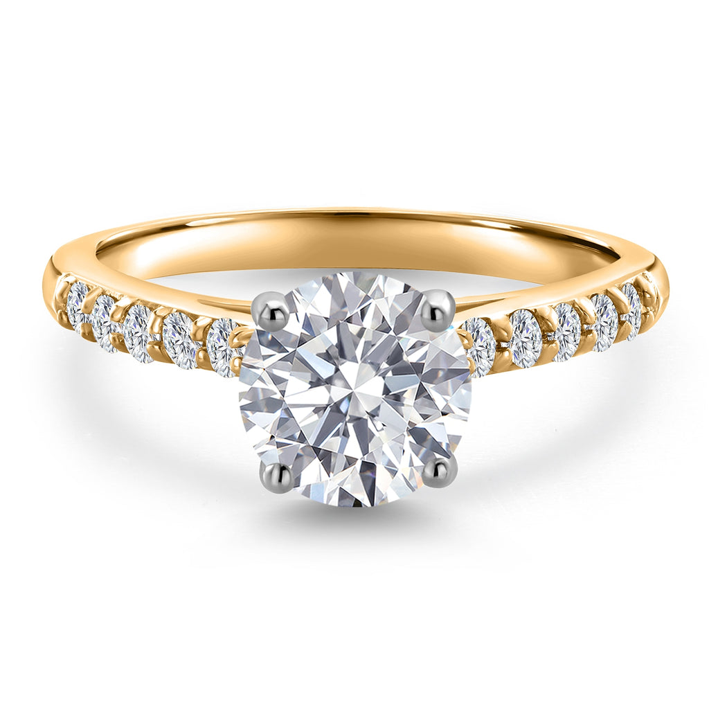 Ring in 10K Two Tone Gold