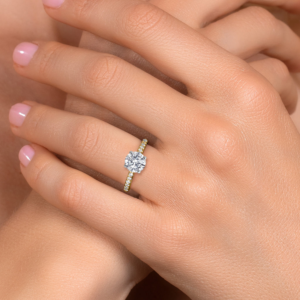Ring in 10K Two Tone Gold