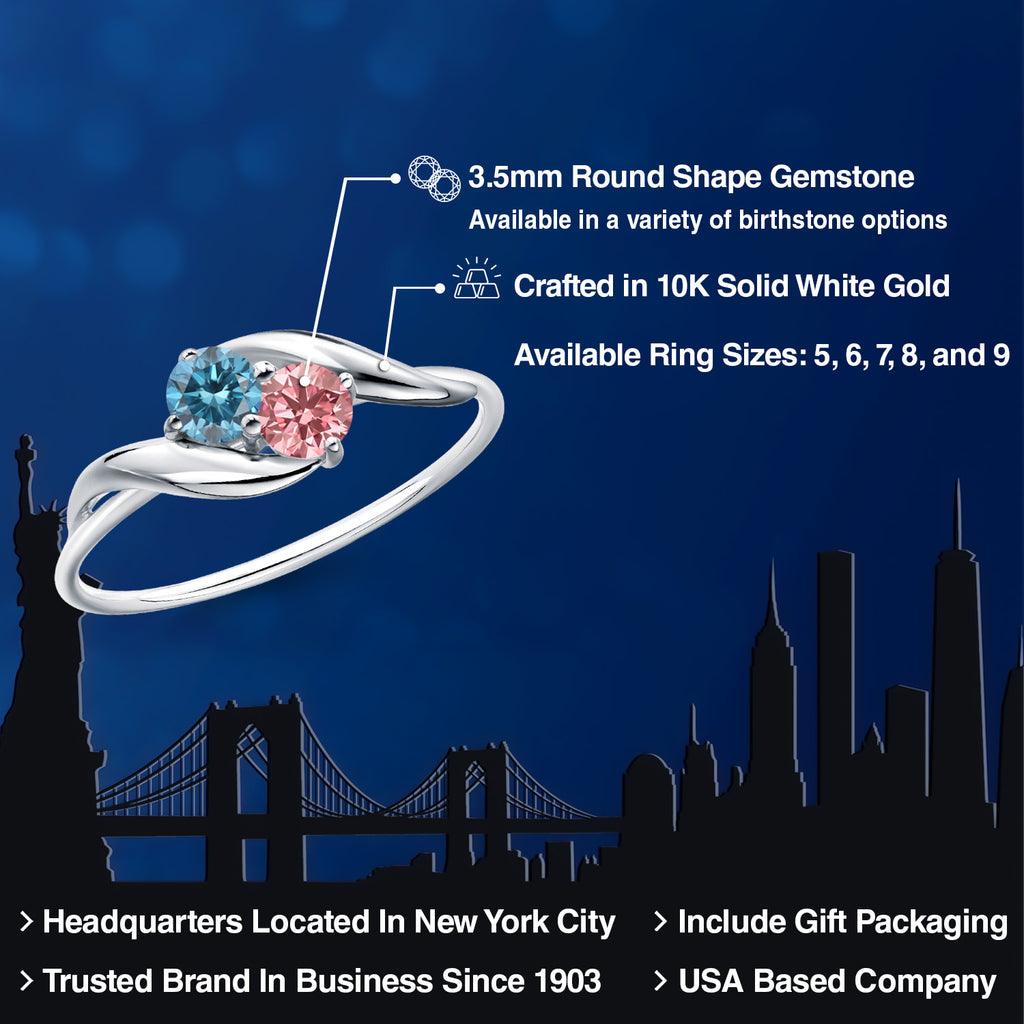Ring in 10K White Gold