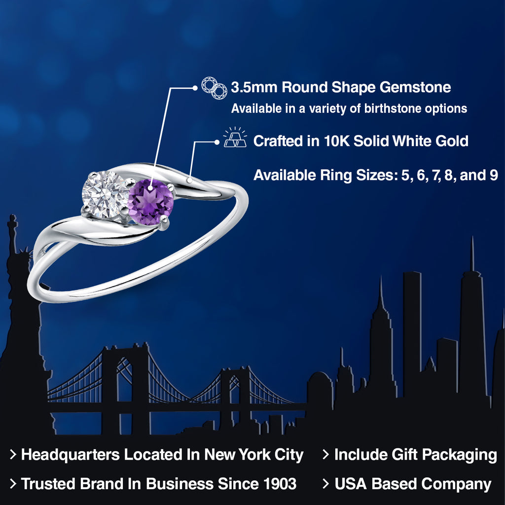 Ring in 10K White Gold