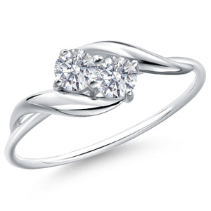 Ring in 10K White Gold