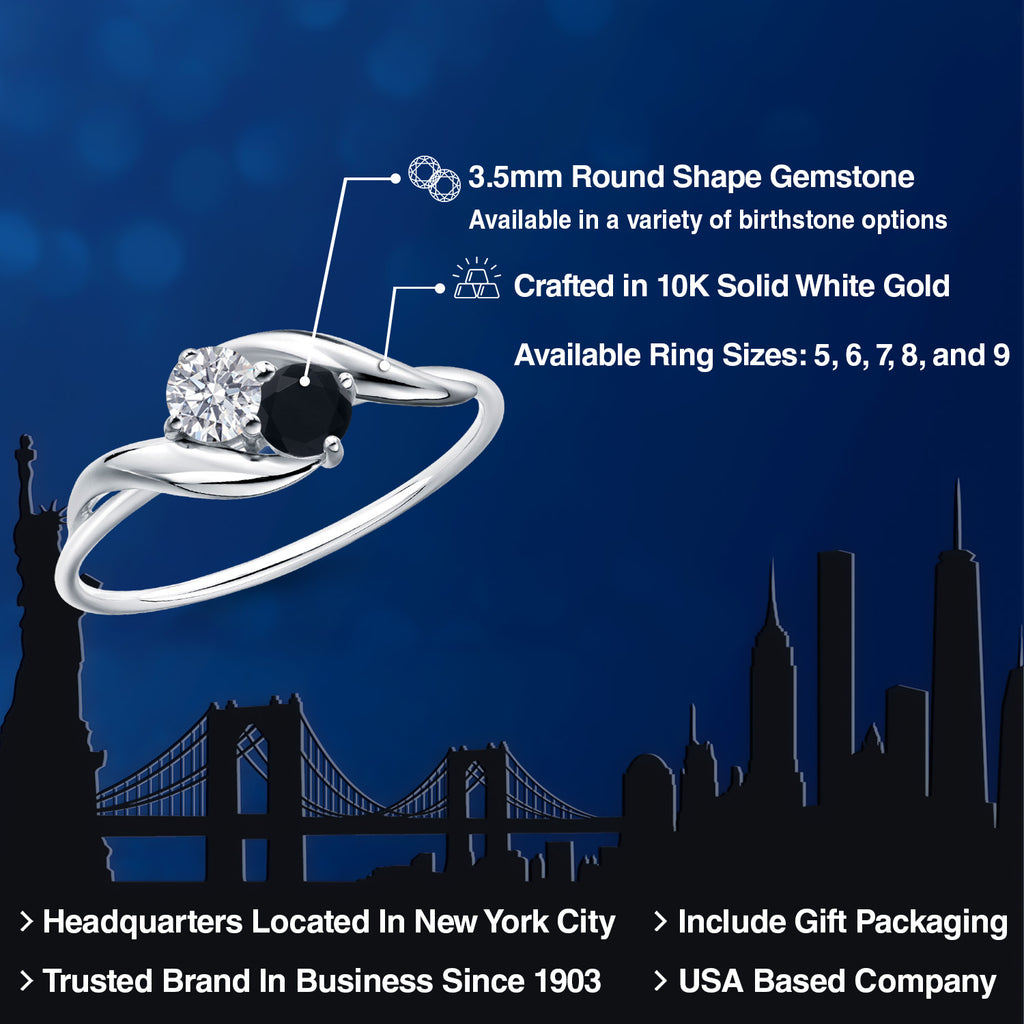 Ring in 10K White Gold