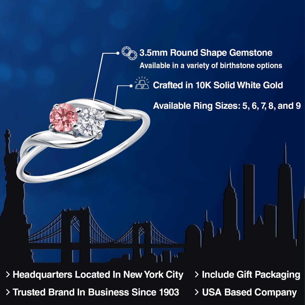 Ring in 10K White Gold
