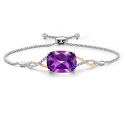 Bracelet in 925 Sterling Silver and 10K Yellow Gold