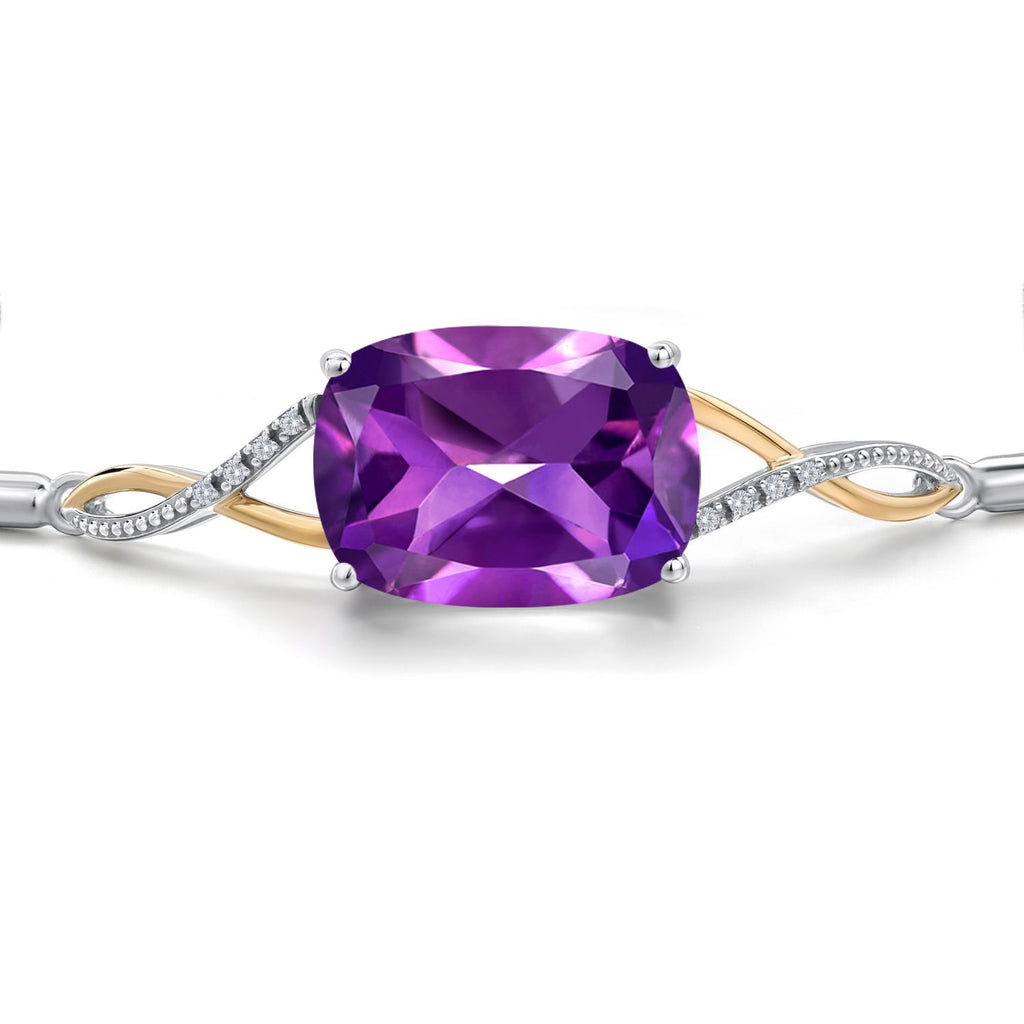 Bracelet in 925 Sterling Silver and 10K Yellow Gold