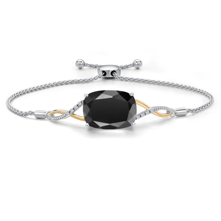 Bracelet in 925 Sterling Silver and 10K Yellow Gold