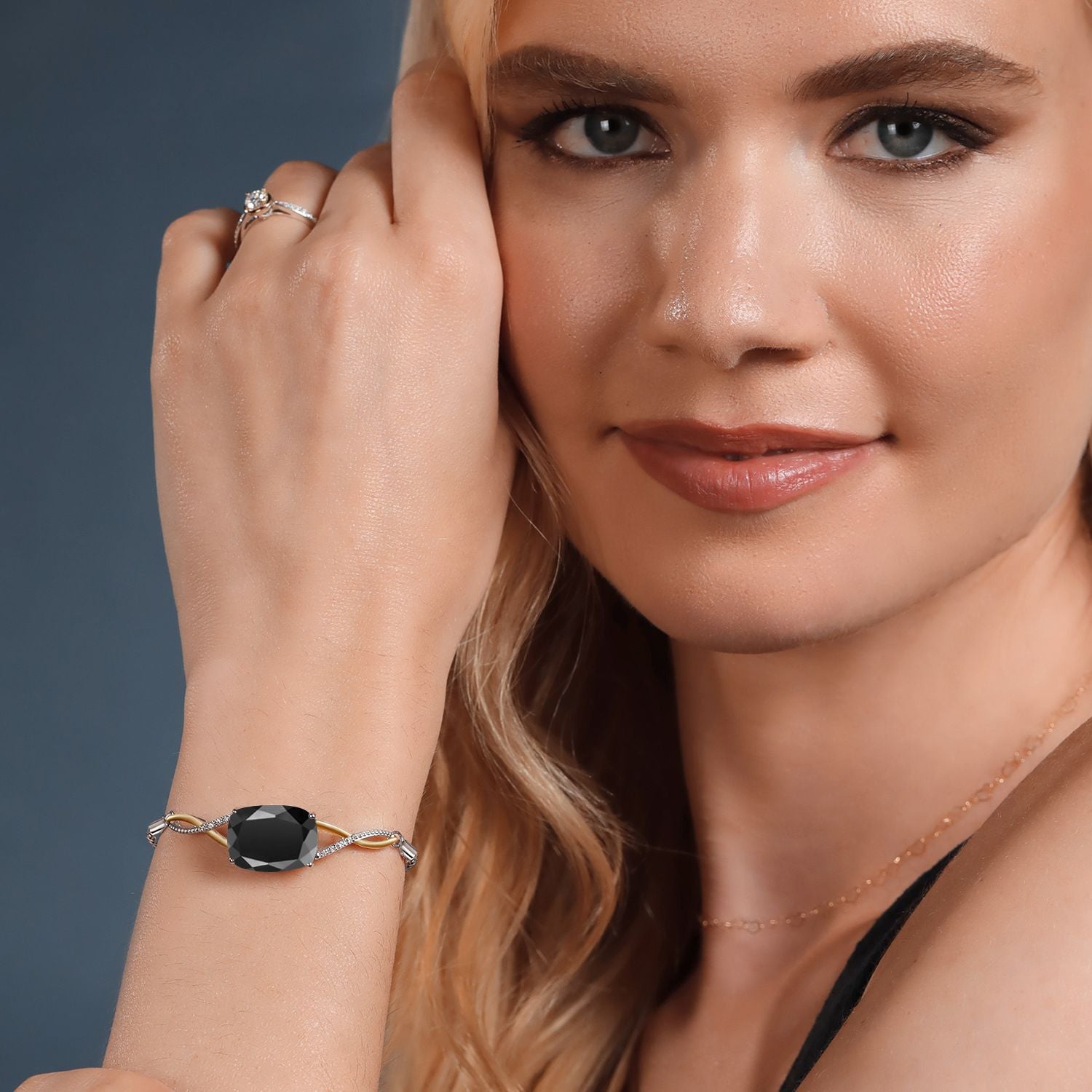 Bracelet in 925 Sterling Silver and 10K Yellow Gold