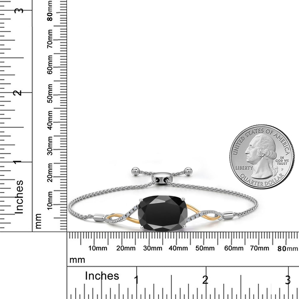 Bracelet in 925 Sterling Silver and 10K Yellow Gold