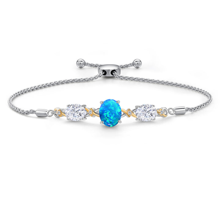 Bracelet in 925 Sterling Silver and 10K Yellow Gold