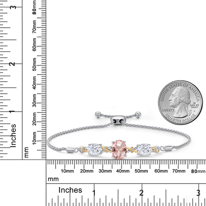 Bracelet in 925 Sterling Silver and 10K Yellow Gold