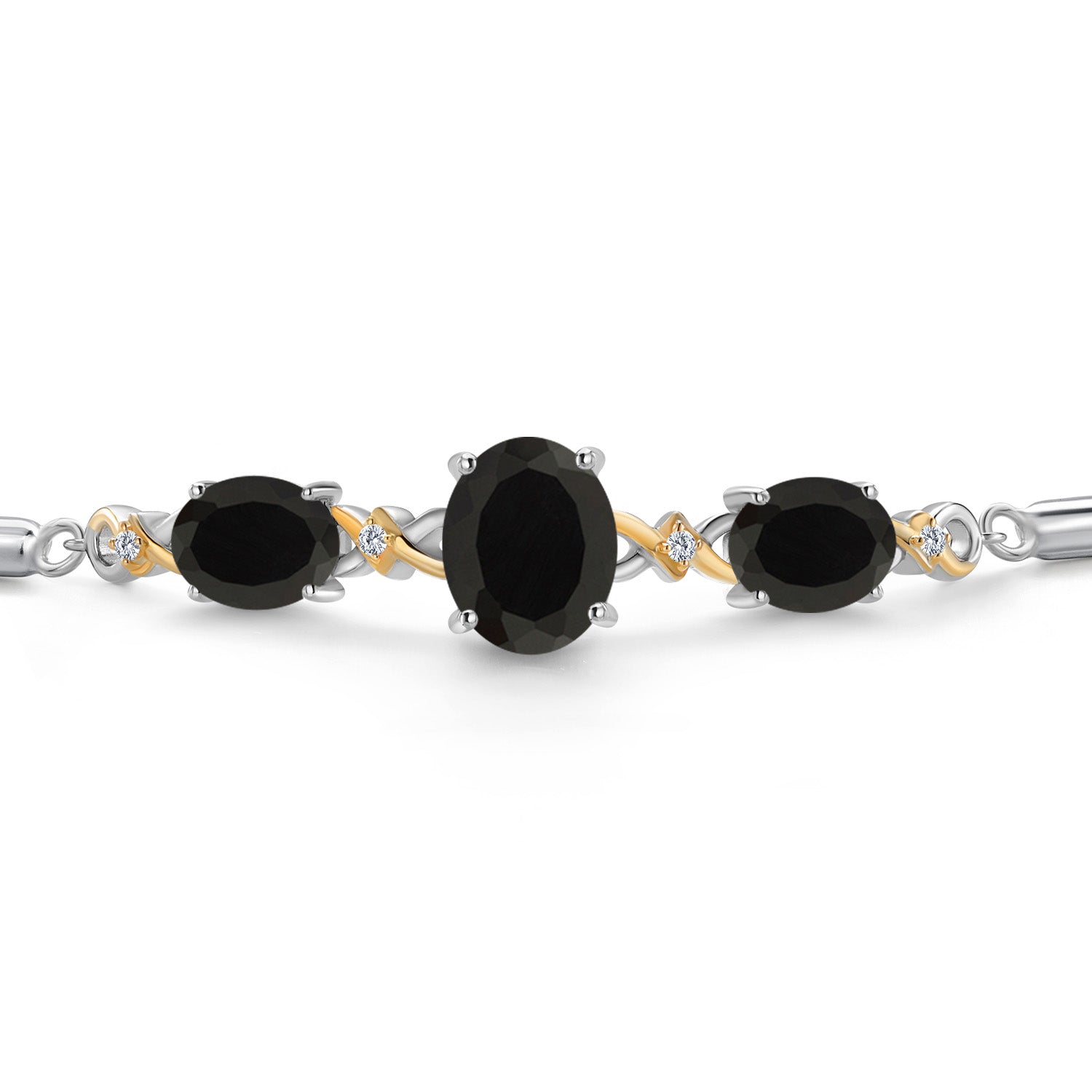 Bracelet in 925 Sterling Silver and 10K Yellow Gold