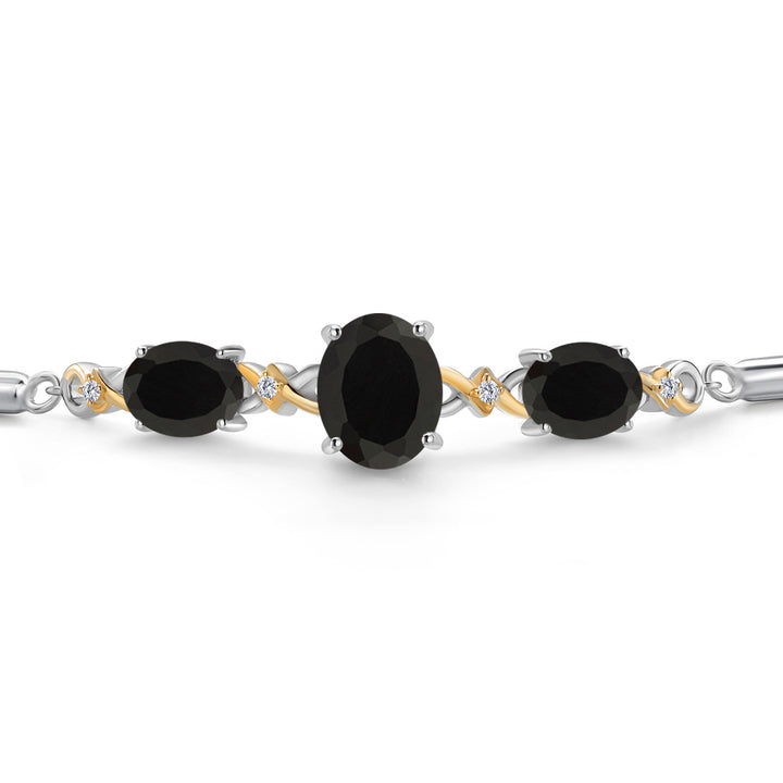 Bracelet in 925 Sterling Silver and 10K Yellow Gold
